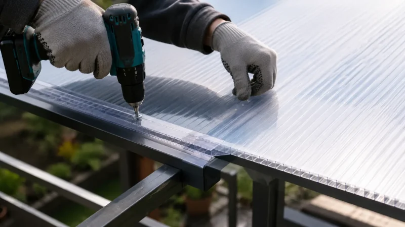 How to properly install multi-wall polycarbonate?