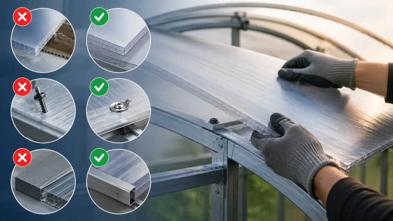 The Most Common Mistakes in Polycarbonate Processing and Installation – Oteko Guide