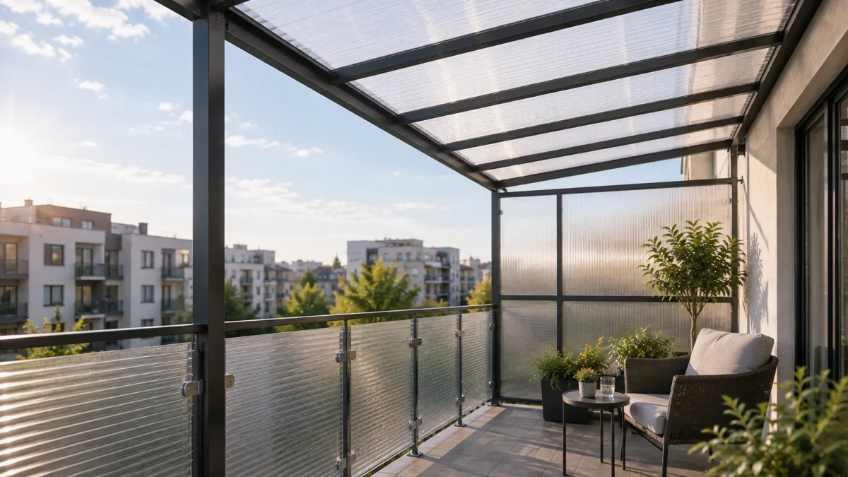 Poliwęglan na balkon – czy warto go wybrać do zabudowy i zadaszenia?